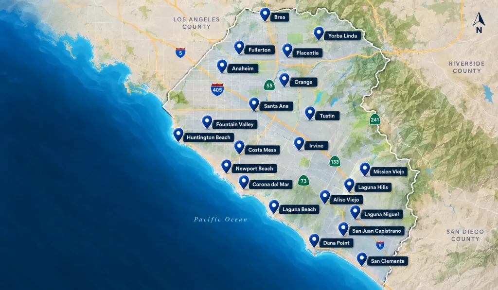 orange county map